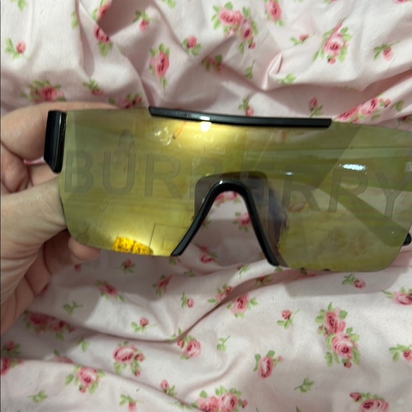 Burberry Bold Yellow Shield Sunglasses - Picture 1 of 4
